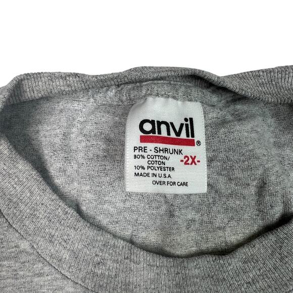 Vintage 90s MGD Miller Genuine Draft NBA Basketball Tee T-Shirt Gray Adult 2X - Picture 6 of 6